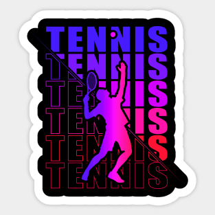 Tennis Clothing For Tennis Players Coaches Fans Sticker